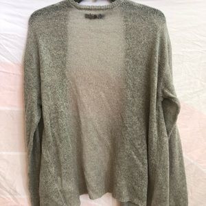 Volcom light cardigan neutral shade gray/taupe L Fall Autumn